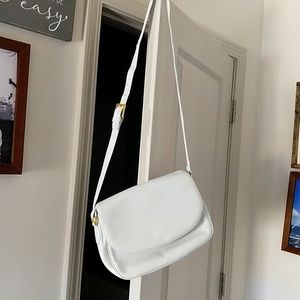 Lord & Taylor White Shoulder Purse